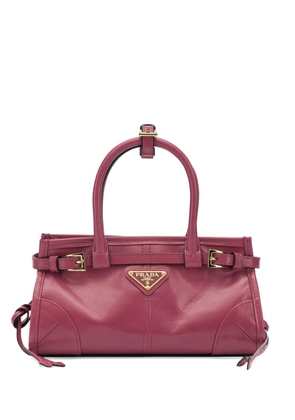 Prada buckle leather shoulder bag - Pink
