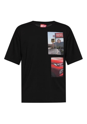 Diesel photographic-print T-shirt - Black
