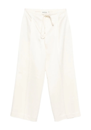 Róhe drawstring straight-hem trousers - Neutrals