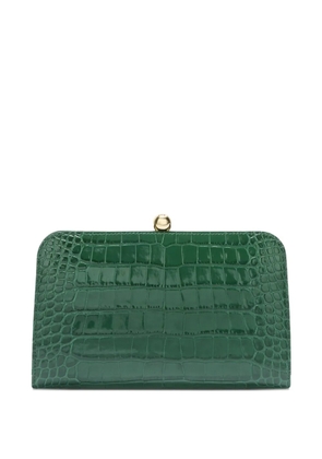 Furla small Alba croc-effect clutch - Green