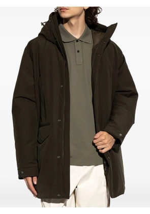 Moncler hooded flap-pocket coat - Green