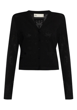Tory Burch logo-knit cardigan - Black