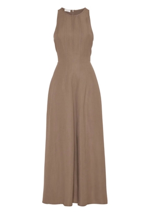 Brunello Cucinelli flared dress - Brown