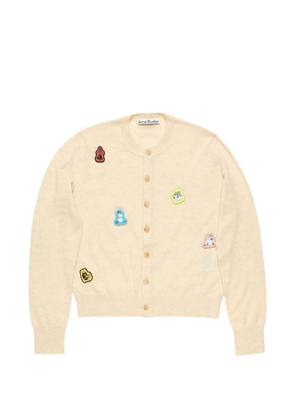 Acne Studios appliqué cardigan - Neutrals