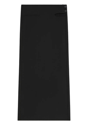 Courrèges cut-out detail maxi skirt - Black