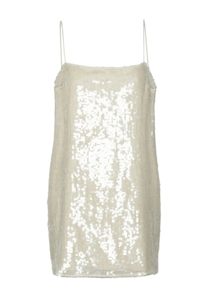 ROTATE BIRGER CHRISTENSEN sequin-embellished mini dress - Neutrals