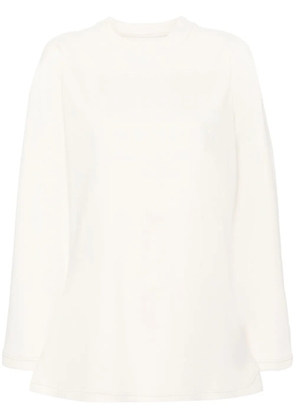 Maison Margiela Numbers logo cotton T-shirt - Neutrals