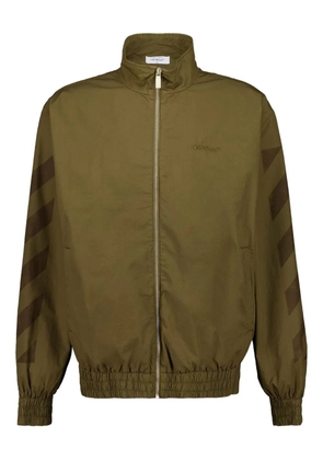 Off-White Diag-stripe jacket - Green