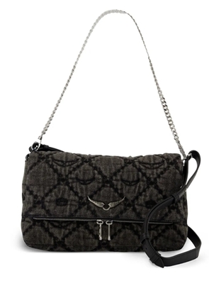 Zadig&Voltaire mini Rocky II quilted shoulder bag - Black