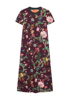 La DoubleJ Sporty Swing floral-print dress - Purple