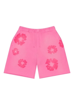 Denim Tears Mono Cotton Wreath shorts - Pink