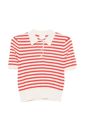 A.P.C. striped polo sweater - Red