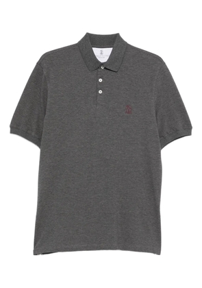 Brunello Cucinelli short-sleeve polo shirt - Grey