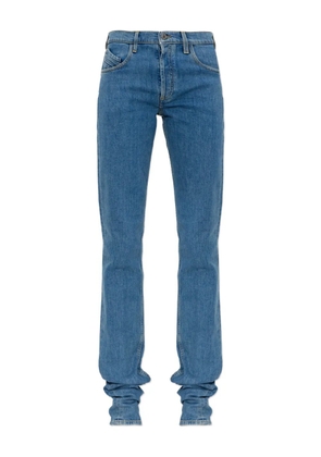 The Attico logo-patch jeans - Blue