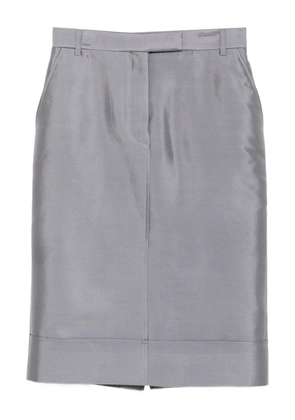 Thom Browne knee length beltloop sack skirt - Grey