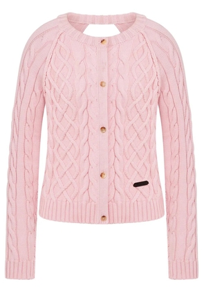 Moschino backless cardigan - Pink