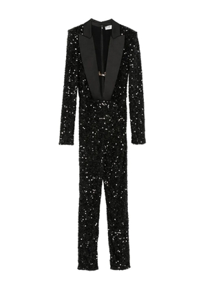 Elisabetta Franchi sequin-embellished jumpsuit - Black