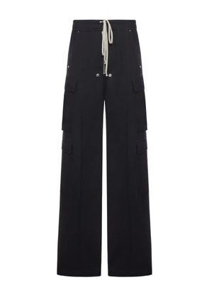 Rick Owens cargo wool trousers - Black