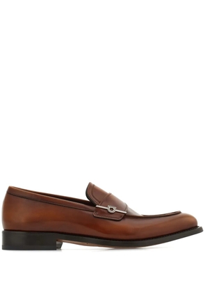 Ferragamo Gancini-plaque loafers - Brown