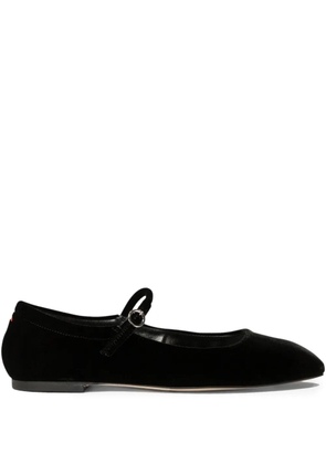 Aeyde Uma velvet ballet flats - Black