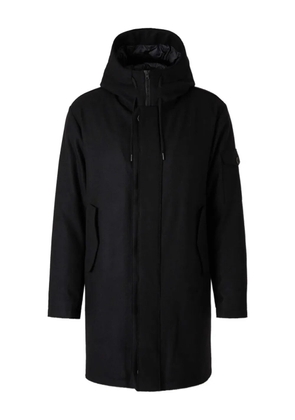 Herno high collar long coat - Black