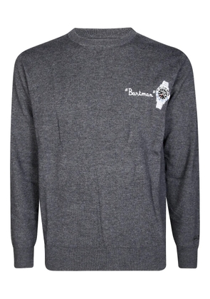 MC2 Saint Barth embroidered crew-neck sweater - Grey