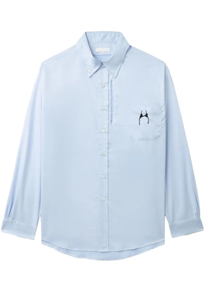 Random Identities graphic-print cotton shirt - Blue