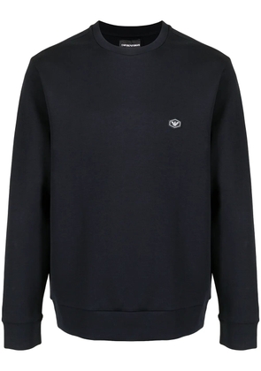Emporio Armani logo-patch sweatshirt - Blue