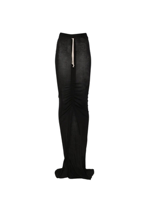 Rick Owens DRKSHDW Edfu drawstring slit skirt - Black