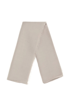 Max Mara MXAZINNIA frayed scarf - Neutrals