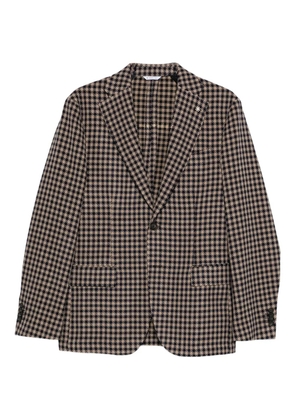 Manuel Ritz checked blazer - Brown