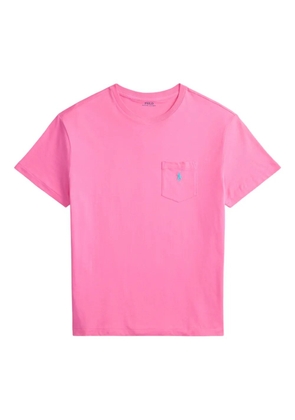 Polo Ralph Lauren embroidered-logo crew-neck T-shirt - Pink
