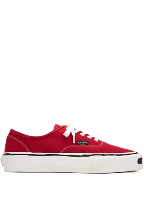 KAMIYA Herc canvas lace-up sneakers - Red