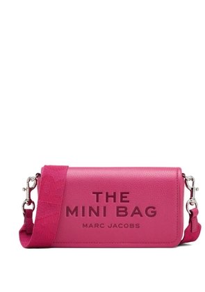 Marc Jacobs mini The Mini embossed-lettering crossbody bag - Pink