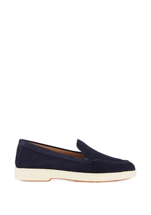 Santoni suede loafers - Blue