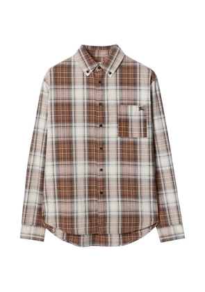 Burberry Madras check button-down shirt - Brown