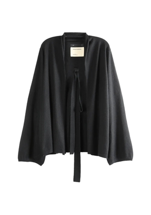 Frenckenberger belted cardigan - Black