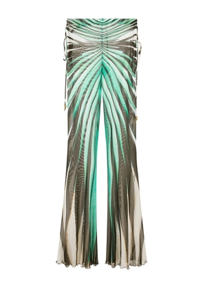 Roberto Cavalli striped flared trousers - Blue