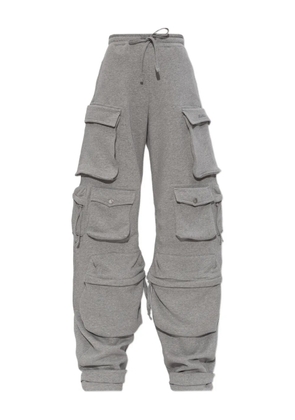 The Attico drawstring cargo track pants - Grey