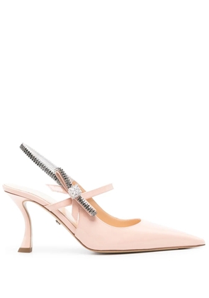 MACH & MACH 80mm bow-detailing pumps - Neutrals