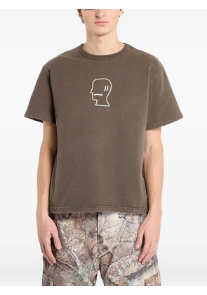 Brain Dead logo T-shirt - Brown