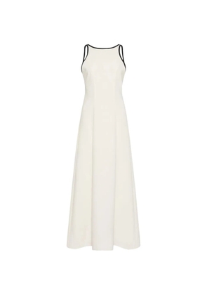 Marella bow-detail sleeveless midi dress - Neutrals