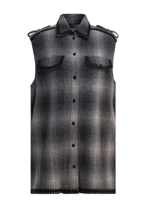 Golden Goose checked mini dress - Grey