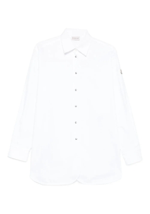 Moncler oxford cotton shirt - Neutrals