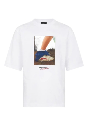 DSQUARED2 Felix Chesher graphic T-shirt - White