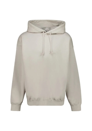 Y-3 logo-detail hoodie - Brown