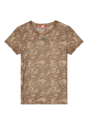Diesel camouflage print t-shirt - Neutrals