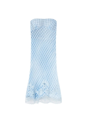 Ermanno Scervino check-pattern midi dress - Blue