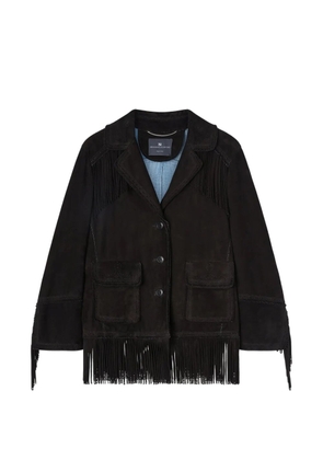 Ermanno Scervino fringe patch-pocket jacket - Black