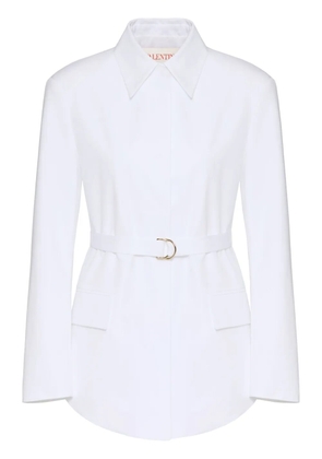 Valentino Garavani Compact poplin pea coat - White